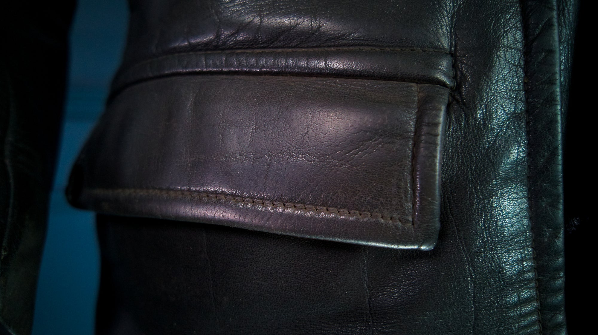 Vintage 1960s East German Cold War Horsehide Biker Rider Leather Jacket “M”