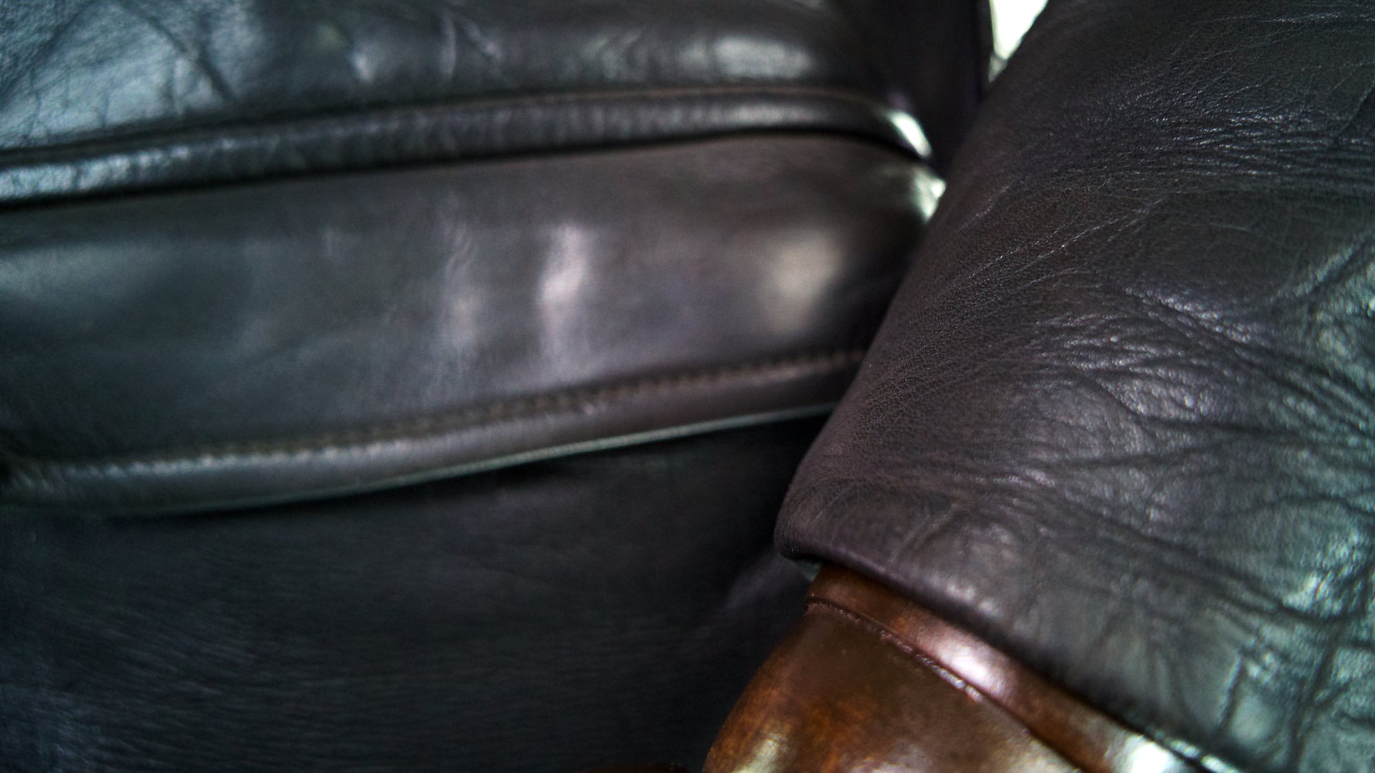 Vintage 1960s East German Cold War Horsehide Biker Rider Leather Jacket “M”