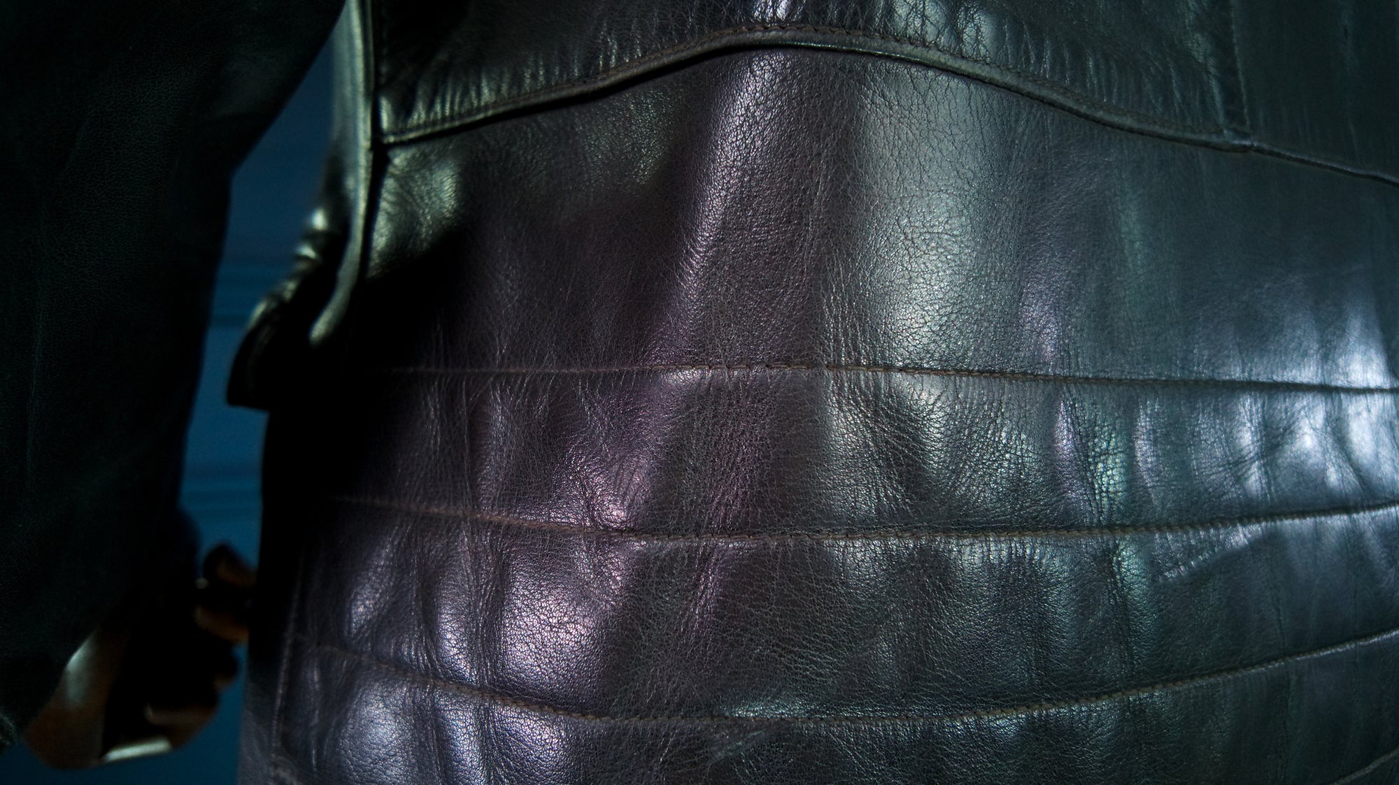 Vintage 1960s East German Cold War Horsehide Biker Rider Leather Jacket “M”