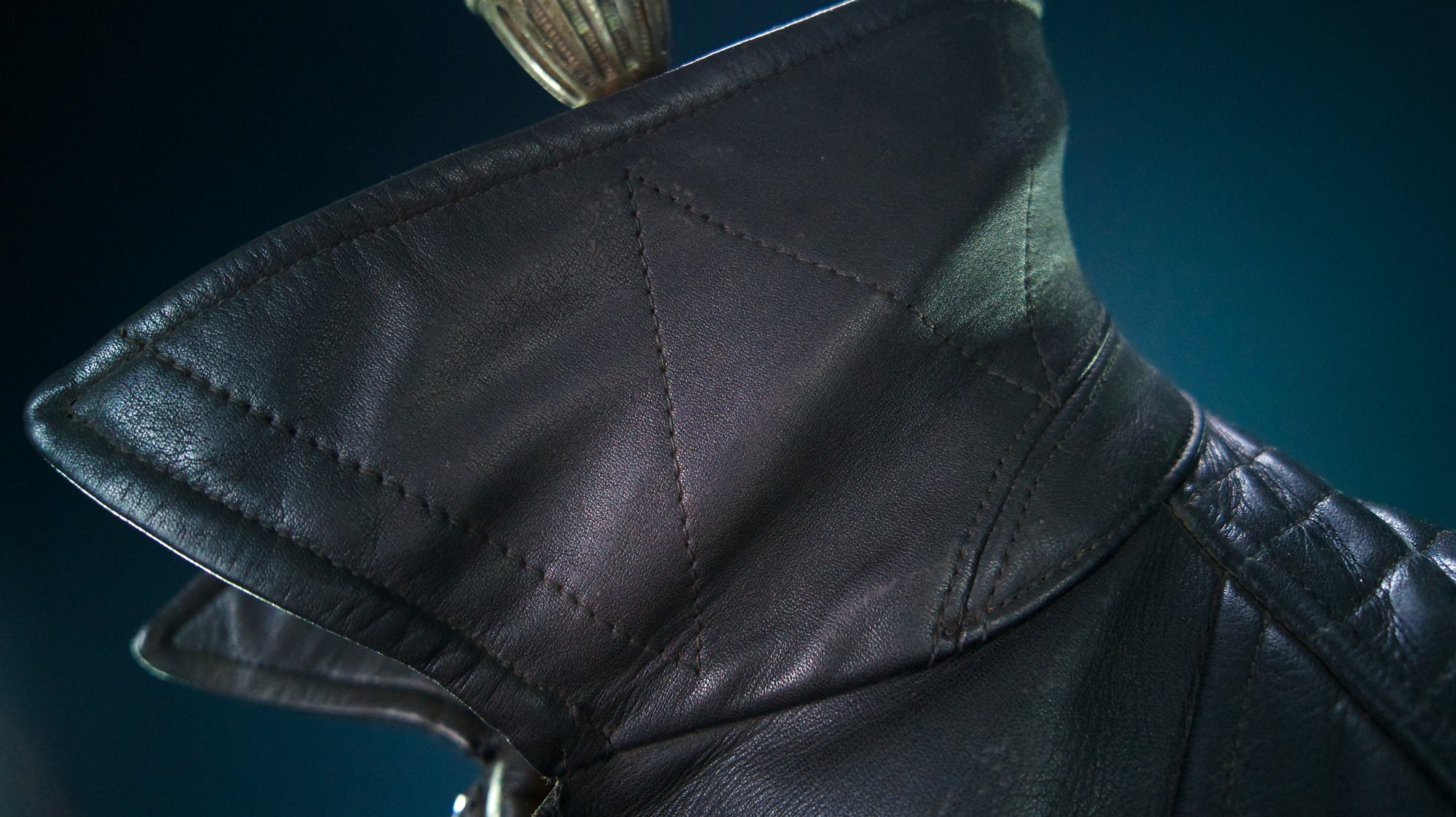 Vintage 1960s East German Cold War Horsehide Biker Rider Leather Jacket “M”