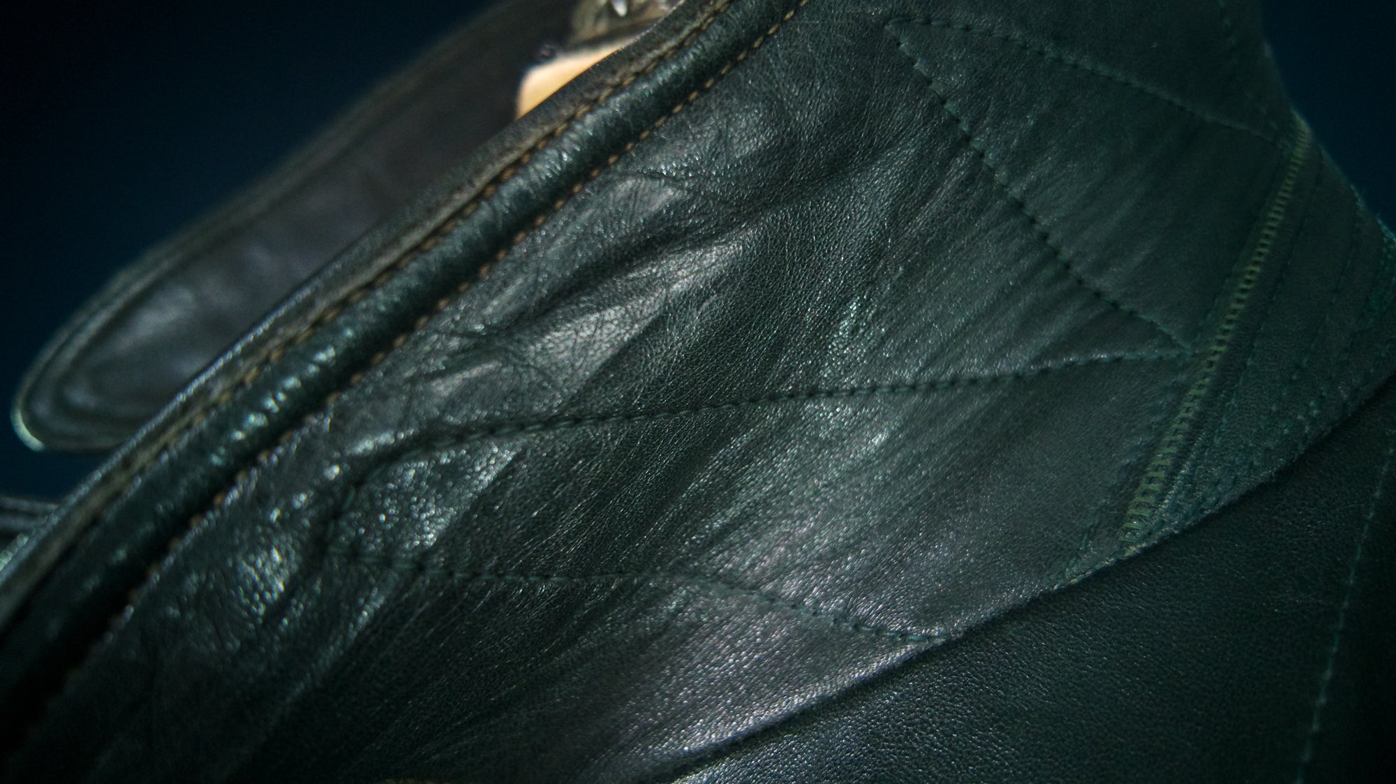 Vintage 1940s WW2 German Horsehide Biker Motorcycle Dispatch Leather Jacket “M”