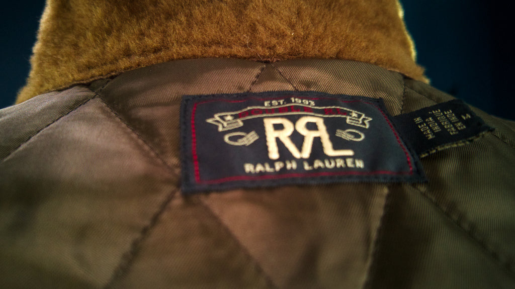 Double RRL Ralph Lauren Shearling Collar Newsboy 30s-Style Leather Jacket “M”