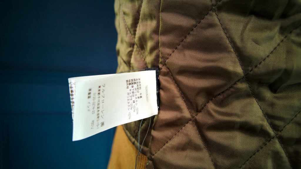 Double RRL Ralph Lauren Shearling Collar Newsboy 30s-Style Leather Jacket “M”