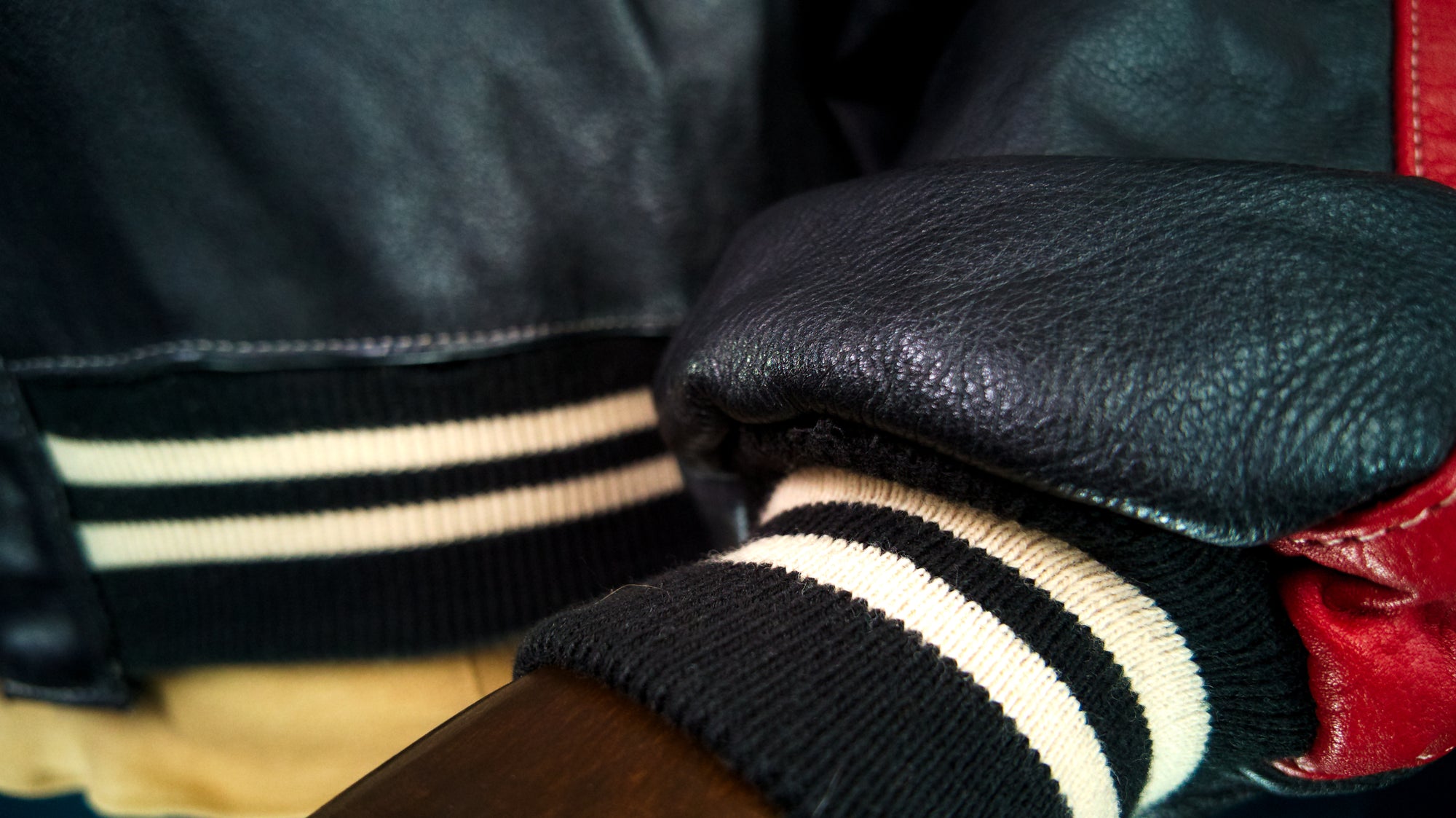 Vintage 80s Jordache Varsity Letterman College Campus Full Leather Jacket “M”