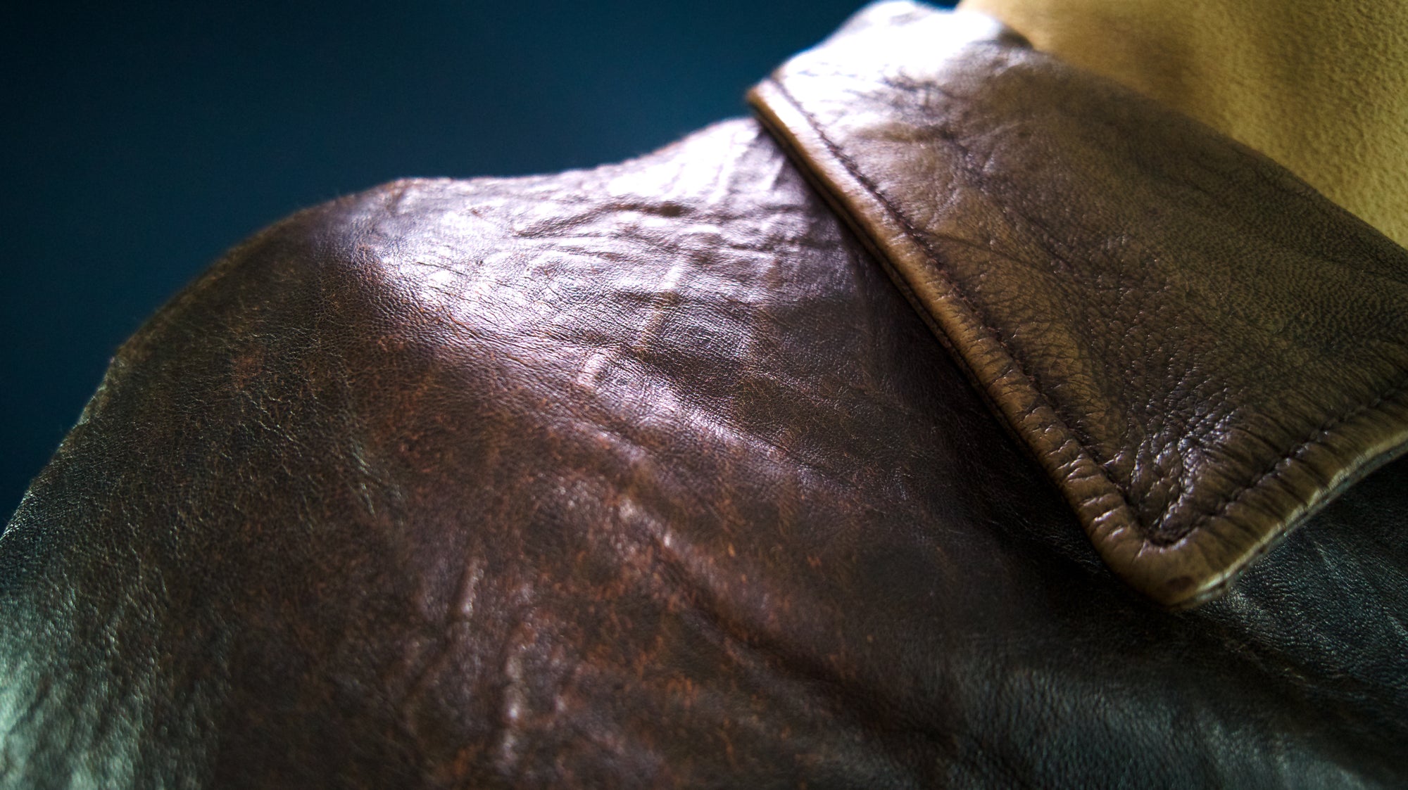 Vintage 1980s Avirex G1 Sheepskin Brown Bomber Flight Leather Jacket “L”