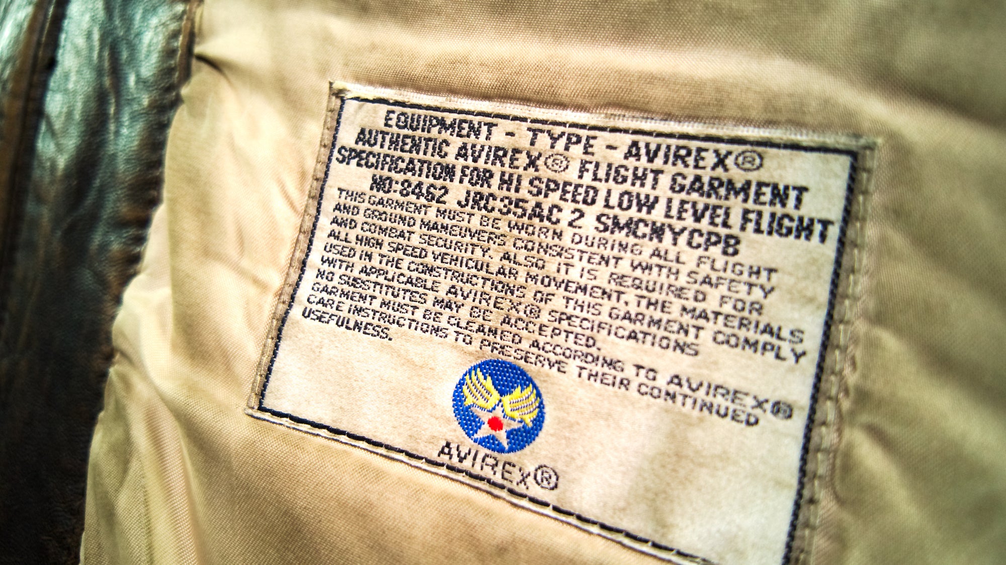 Vintage 1980s Avirex G1 Sheepskin Brown Bomber Flight Leather Jacket “L”