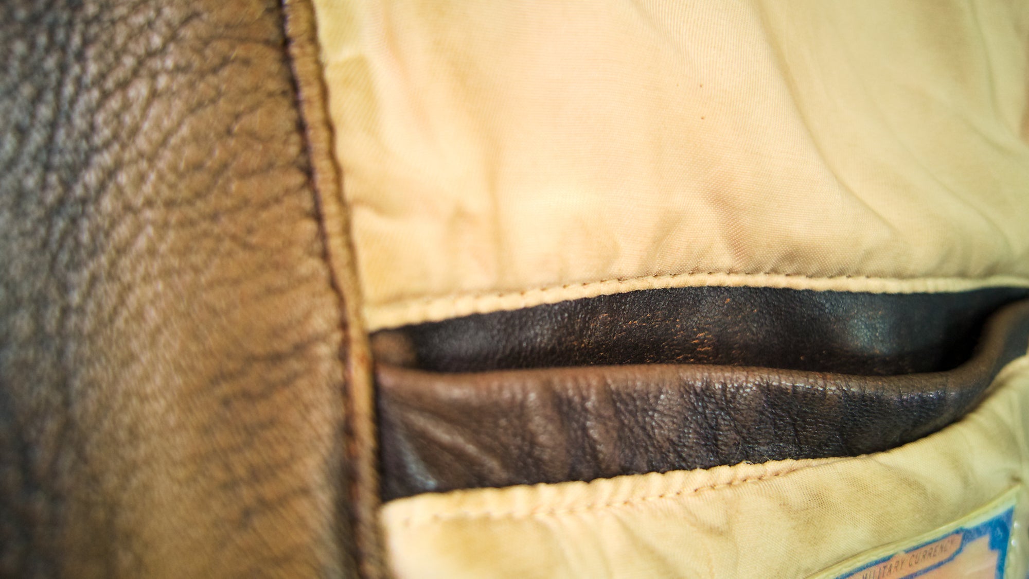 Vintage 1980s Avirex G1 Sheepskin Brown Bomber Flight Leather Jacket “L”