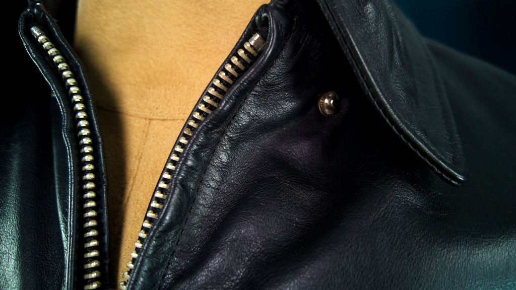 Custom Thedi Flight Aviator Highwayman Bomber Sheepskin Black Leather Jacket “L”