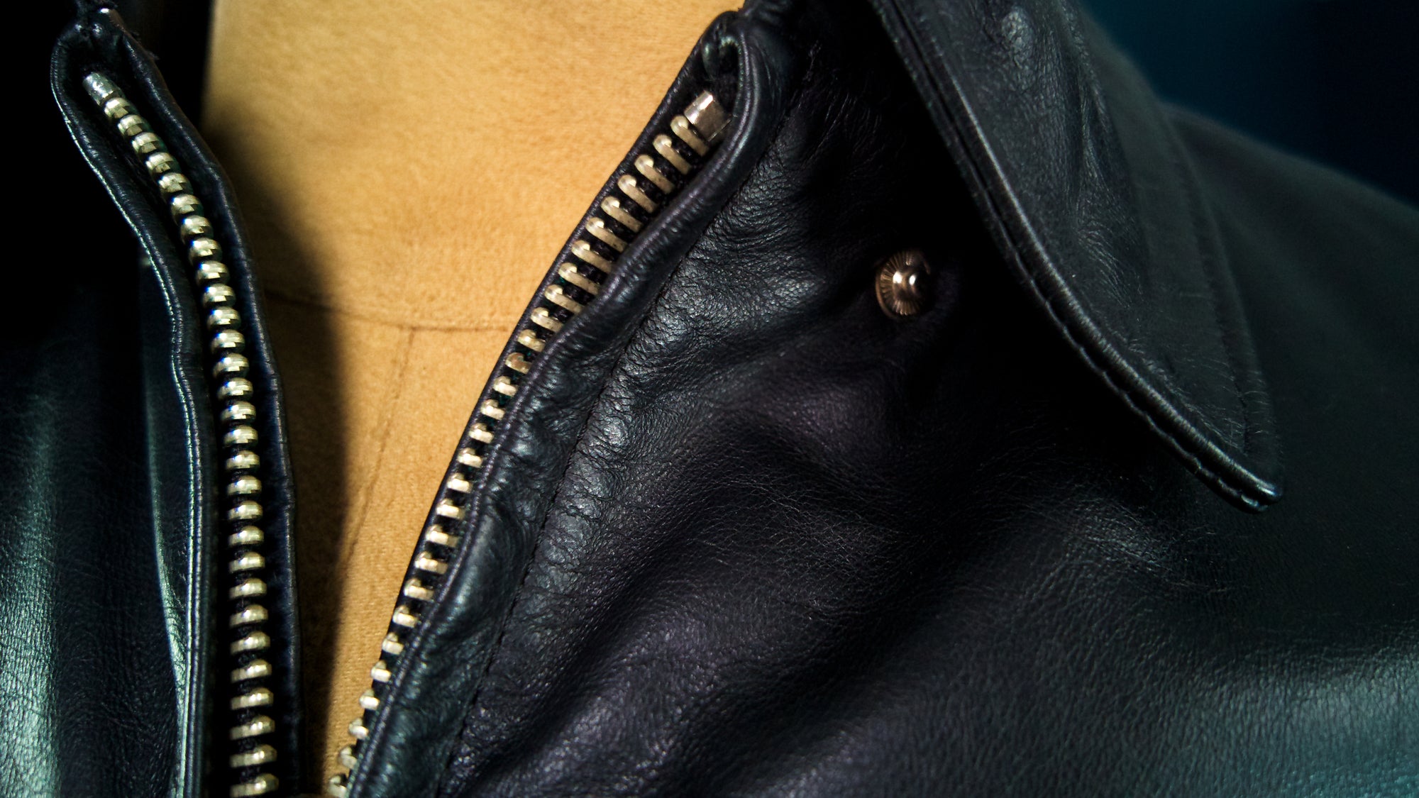 Custom Thedi Flight Aviator Highwayman Bomber Sheepskin Black Leather Jacket “L”