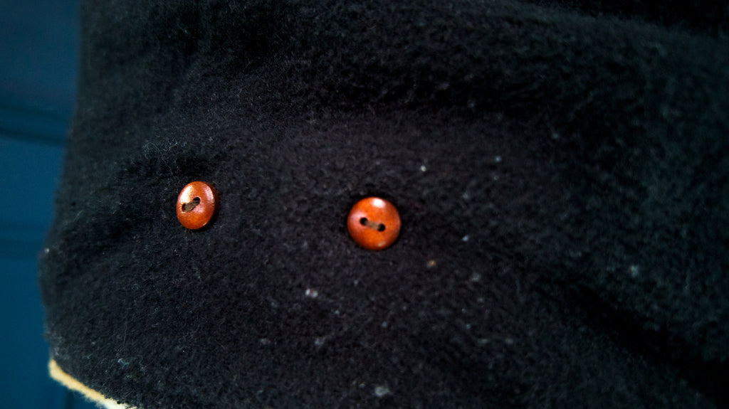 Custom Thedi Flight Aviator Highwayman Bomber Sheepskin Black Leather Jacket “L”