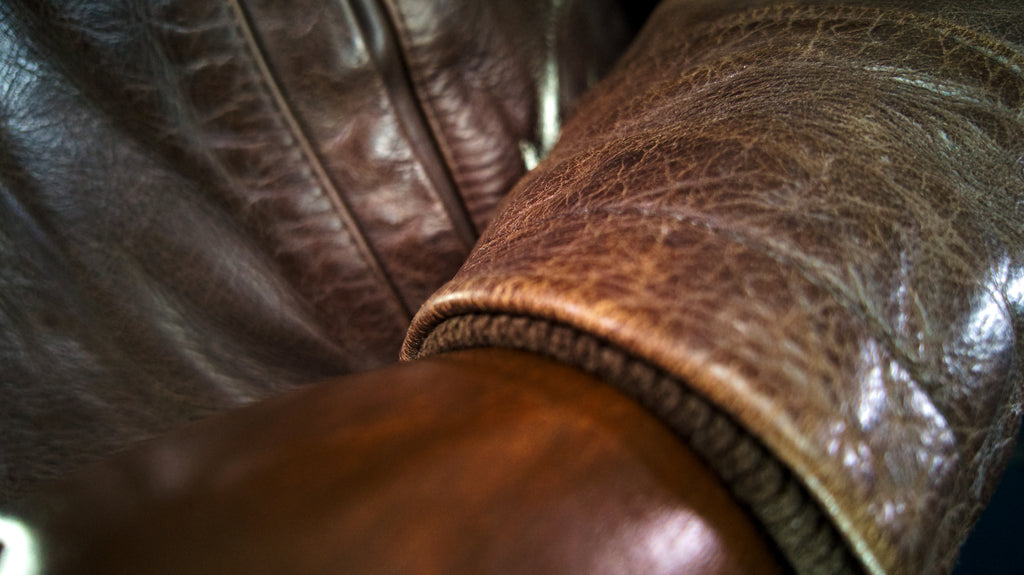 Custom Thedi 30s-Style Highwayman Single Rider Brown Buffalo Leather Jacket “L”