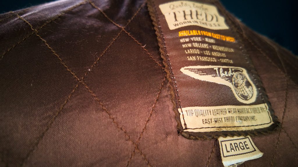 Custom Thedi 30s-Style Highwayman Single Rider Brown Buffalo Leather Jacket “L”