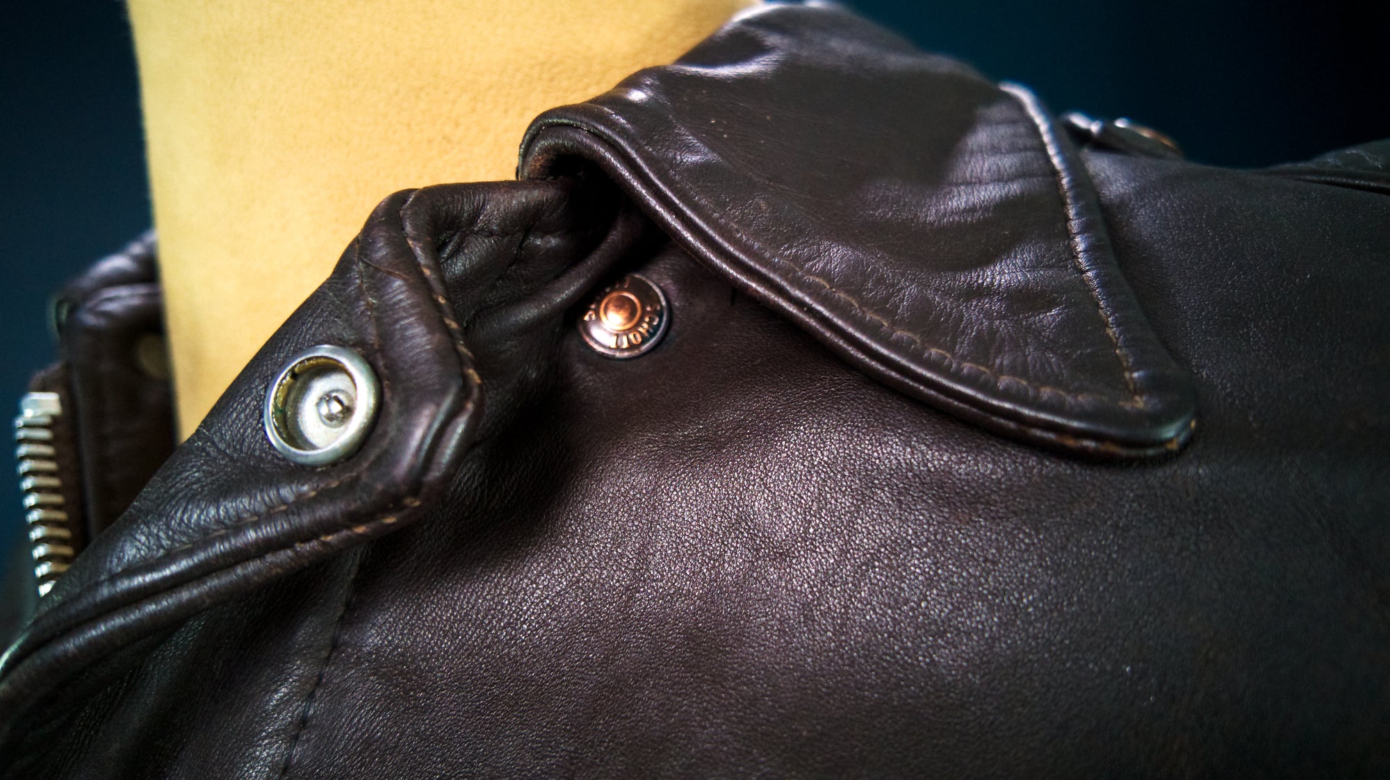 Vintage 1980s Schott 184SM A2 Brown Bomber Flight Leather Jacket “M”