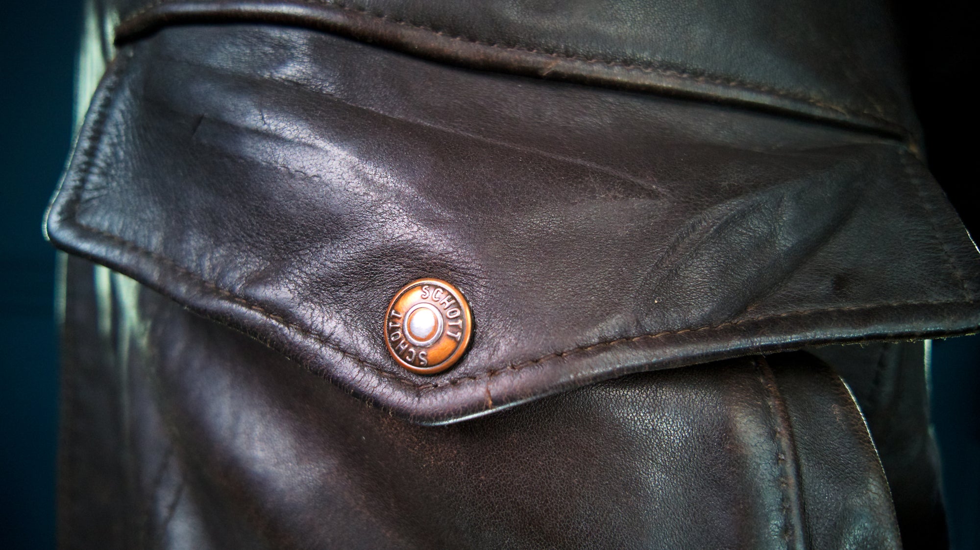 Vintage 1980s Schott 184SM A2 Brown Bomber Flight Leather Jacket “M”