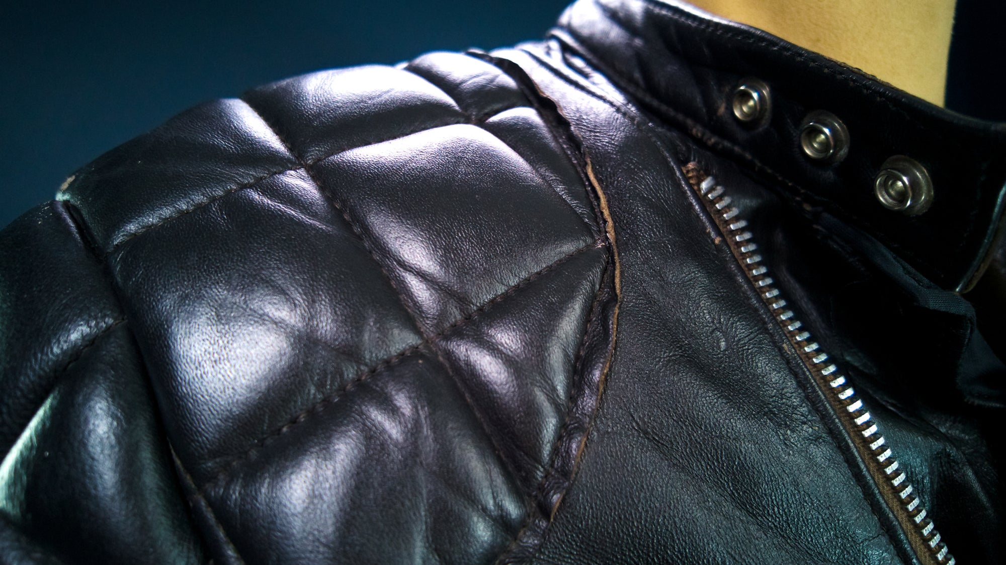 Vintage 1970s TT Leathers British Sheepskin Black Racer Biker Leather Jacket “M”