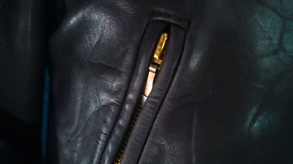 Vintage 1950s German Calfskin Single Rider Highwayman Biker Leather Jacket “M”