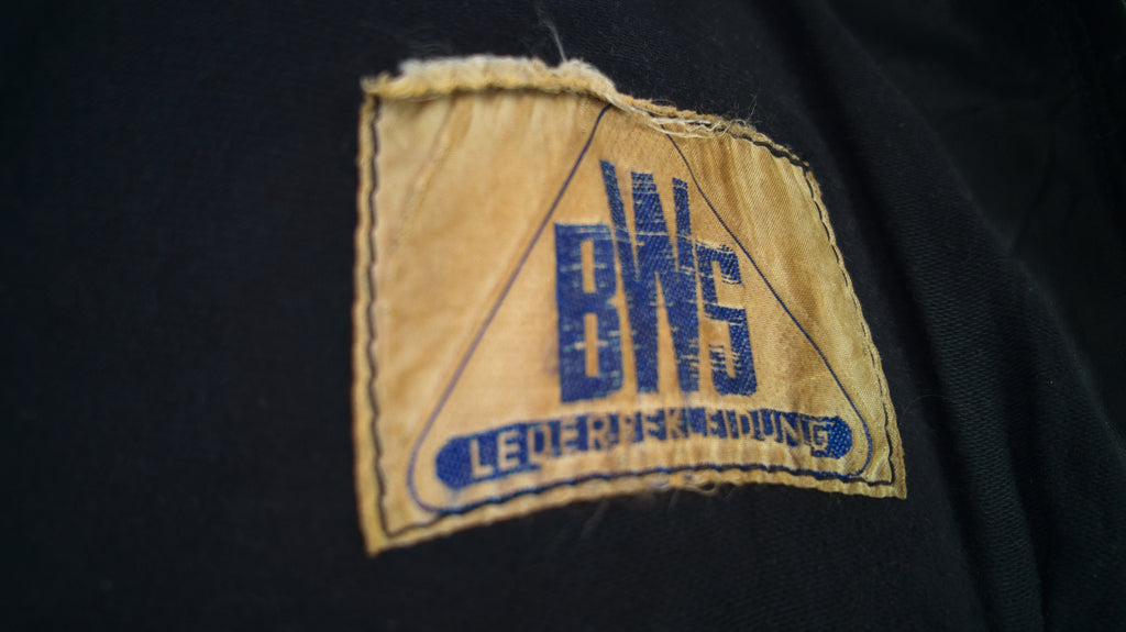 Vintage 1950s German Calfskin Single Rider Highwayman Biker Leather Jacket “M”