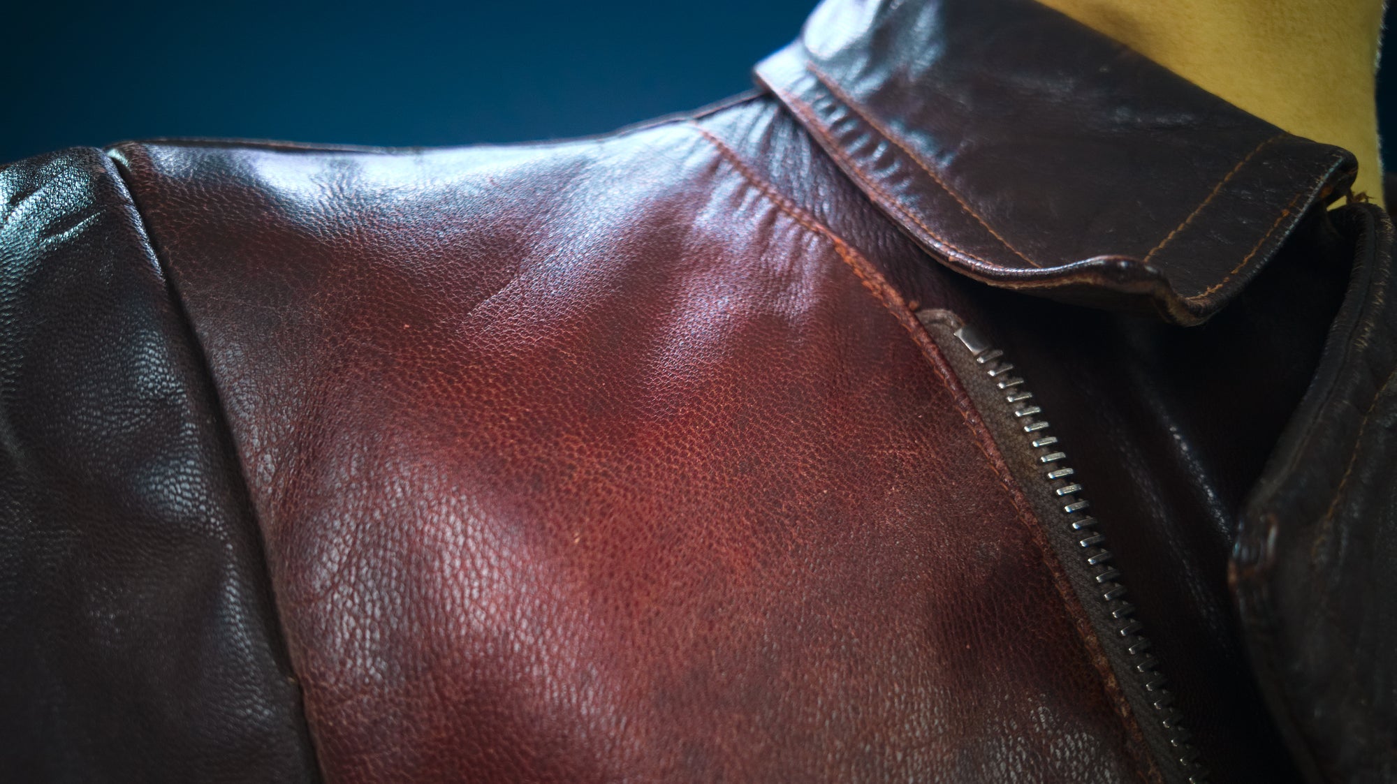 Vintage 1950s East German Racer Biker Motorcycle Sheepskin Leather Jacket “M”