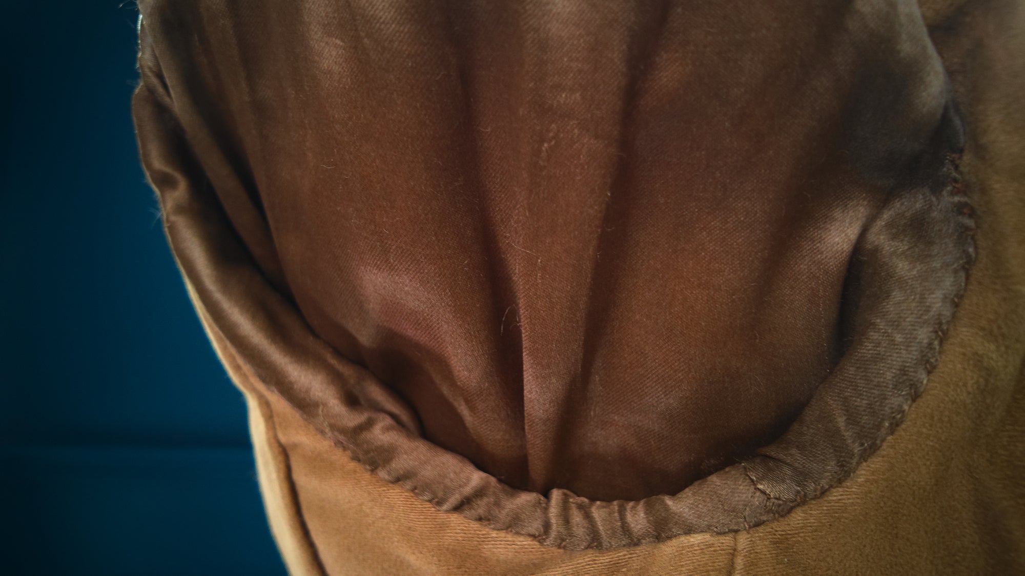 Vintage 1950s East German Racer Biker Motorcycle Sheepskin Leather Jacket “M”