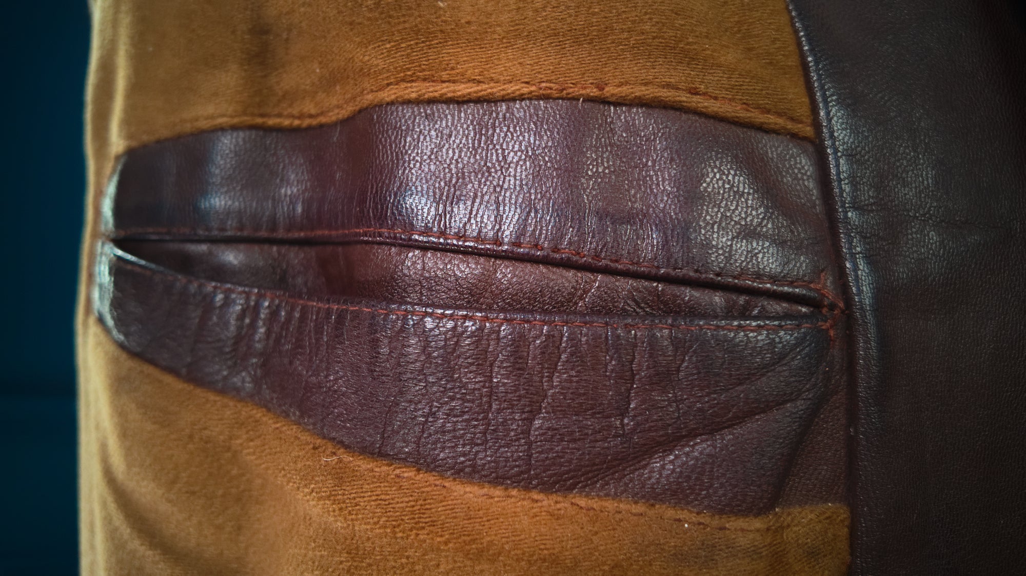 Vintage 1950s East German Racer Biker Motorcycle Sheepskin Leather Jacket “M”