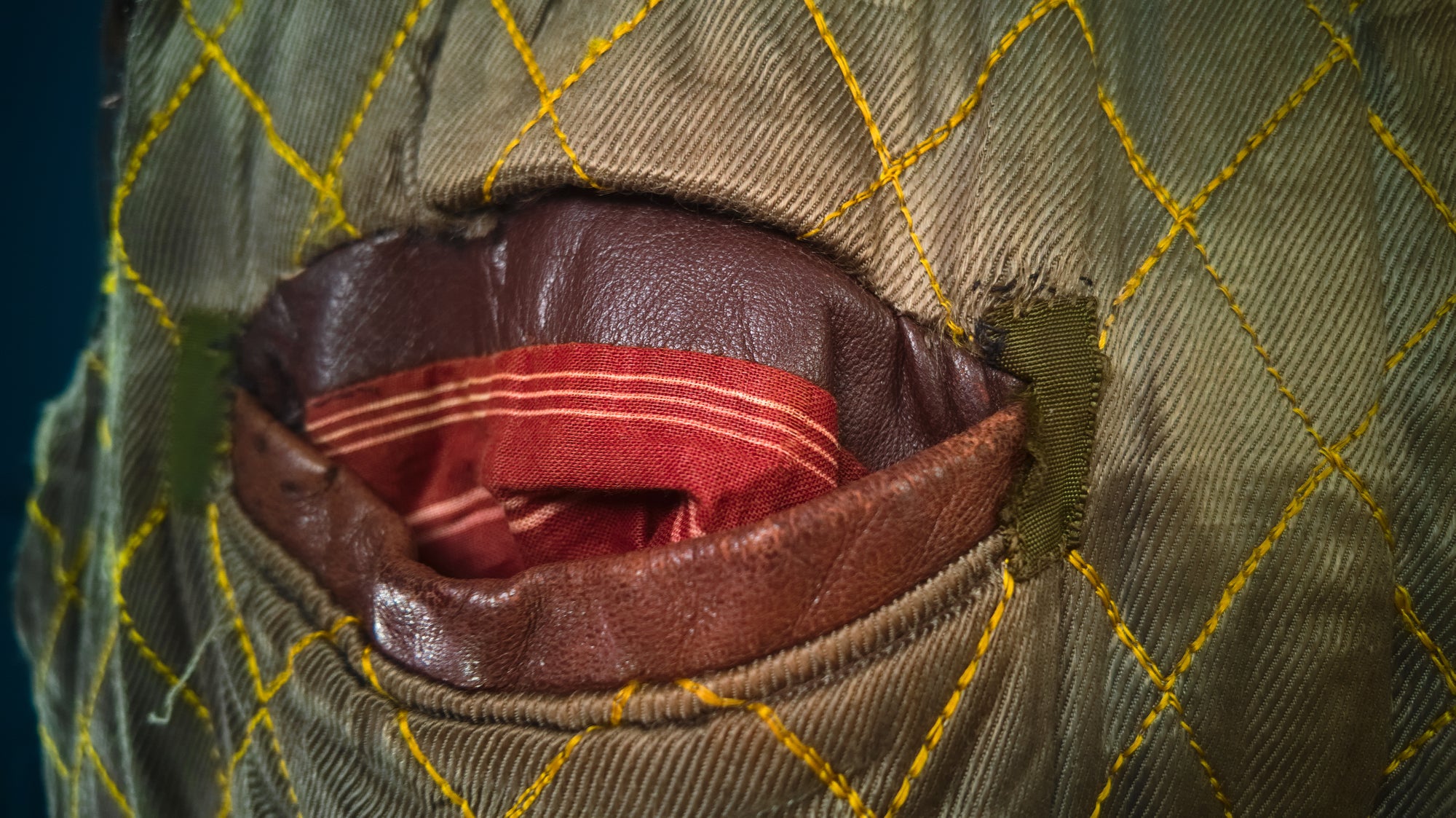 Vintage 1950s French Flight Aviator Bomber Sheepskin Leather Jacket “M”