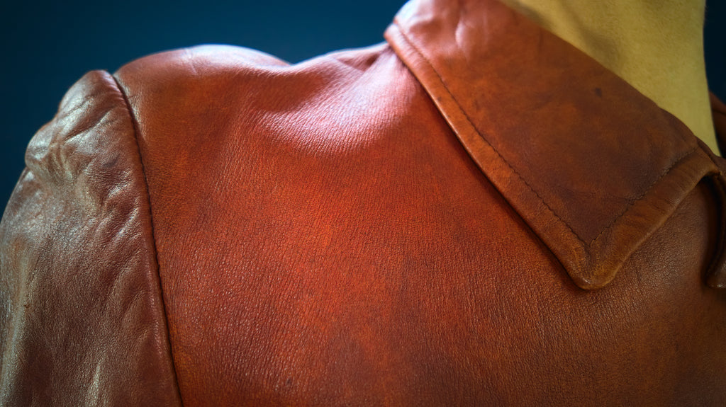 Vintage 1920s Interwar British Flight Bomber Aviator Cossack Leather Jacket “M”