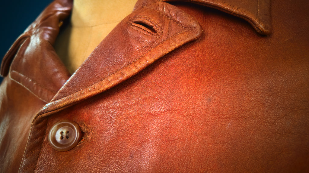 Vintage 1920s Interwar British Flight Bomber Aviator Cossack Leather Jacket “M”