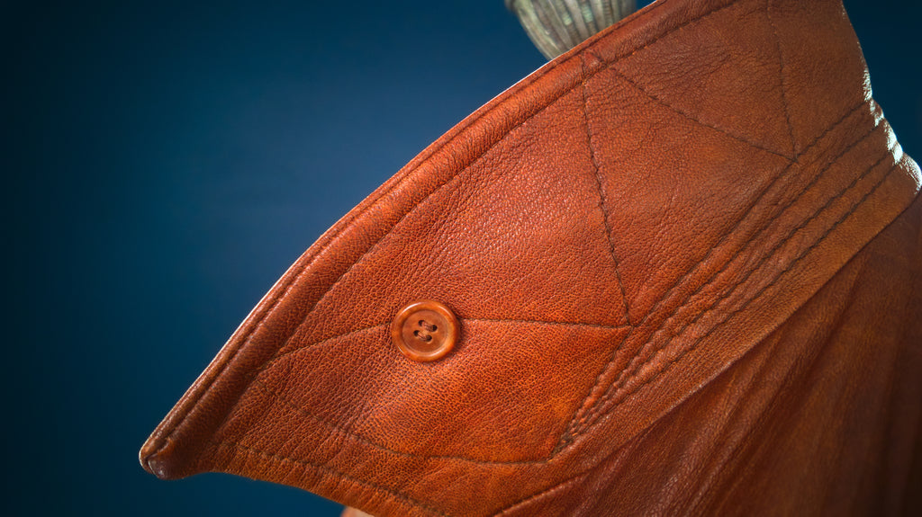 Vintage 1920s Interwar British Flight Bomber Aviator Cossack Leather Jacket “M”