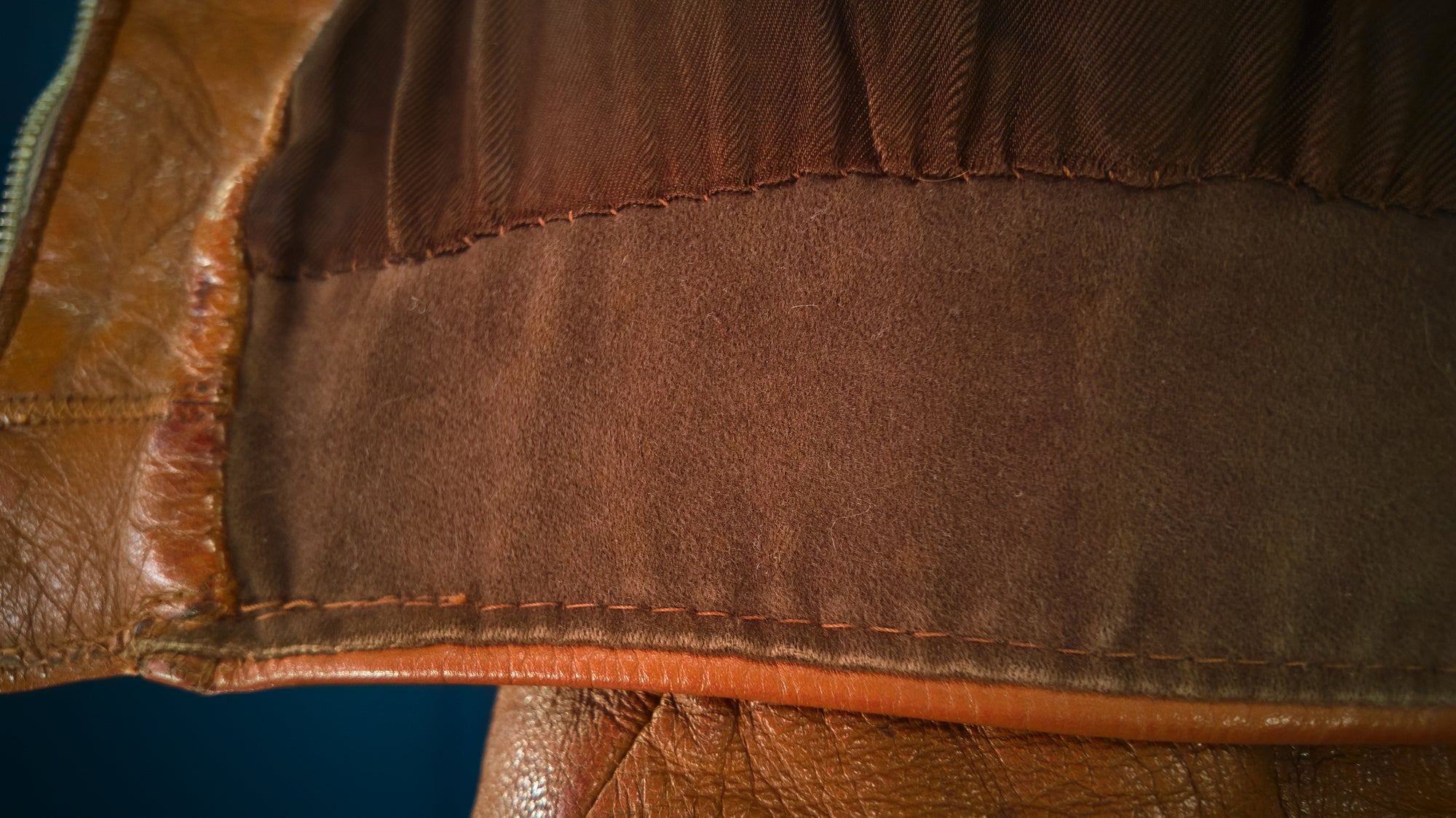 Vintage 1950s West German Deerskin Flight Aviator Bomber Leather Jacket “M”