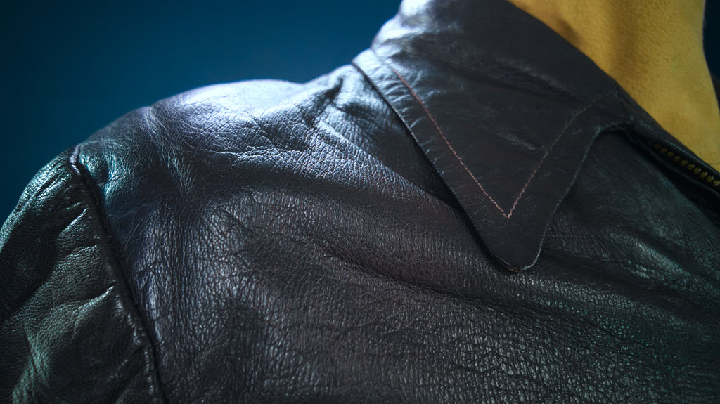 Vintage 1950s Swedish Goatskin Single Rider Biker Highwayman Leather Jacket “M”