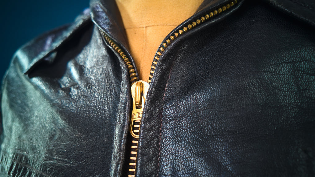 Vintage 1950s Swedish Goatskin Single Rider Biker Highwayman Leather Jacket “M”