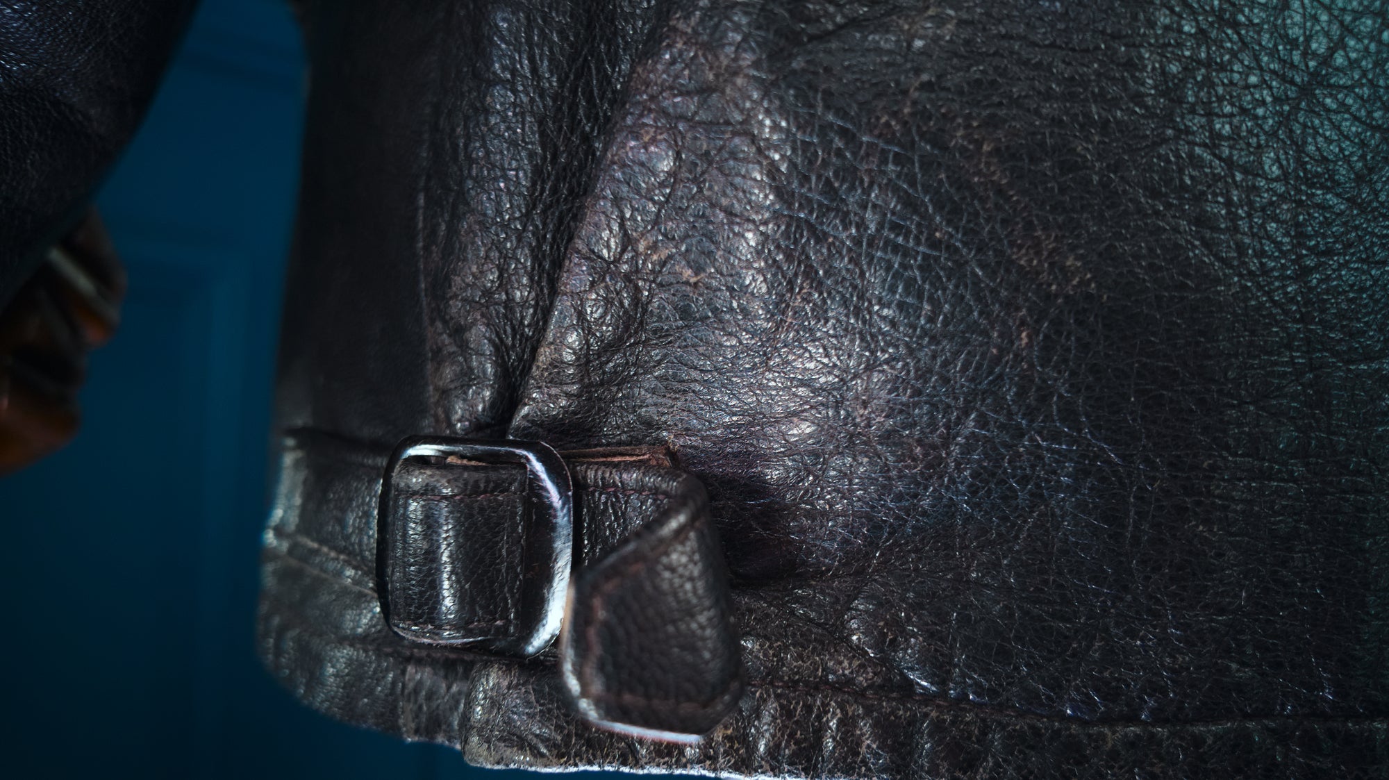 Vintage 1950s Swedish Goatskin Single Rider Biker Highwayman Leather Jacket “M”