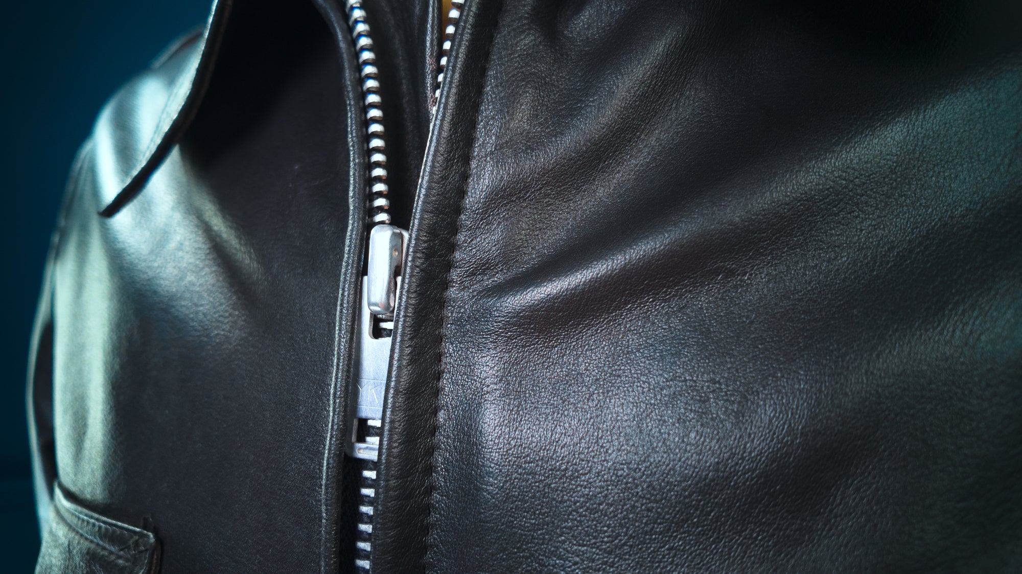 Vintage 1970s British Black Belted Biker Motorcycle Rider Leather Jacket “L”