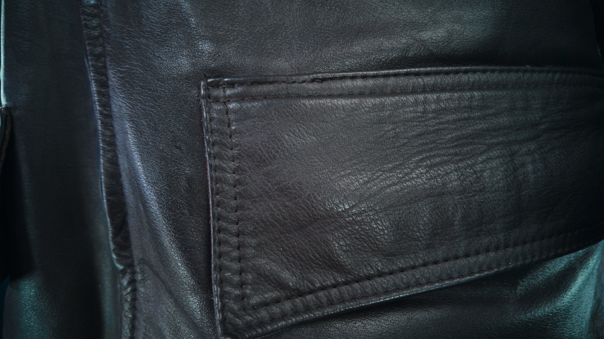 Vintage 1970s British Black Belted Biker Motorcycle Rider Leather Jacket “L”