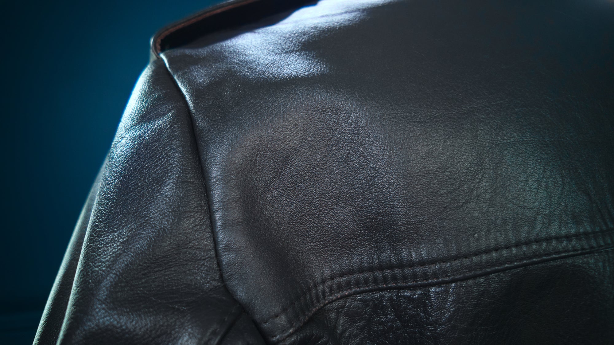 Vintage 1970s British Black Belted Biker Motorcycle Rider Leather Jacket “L”