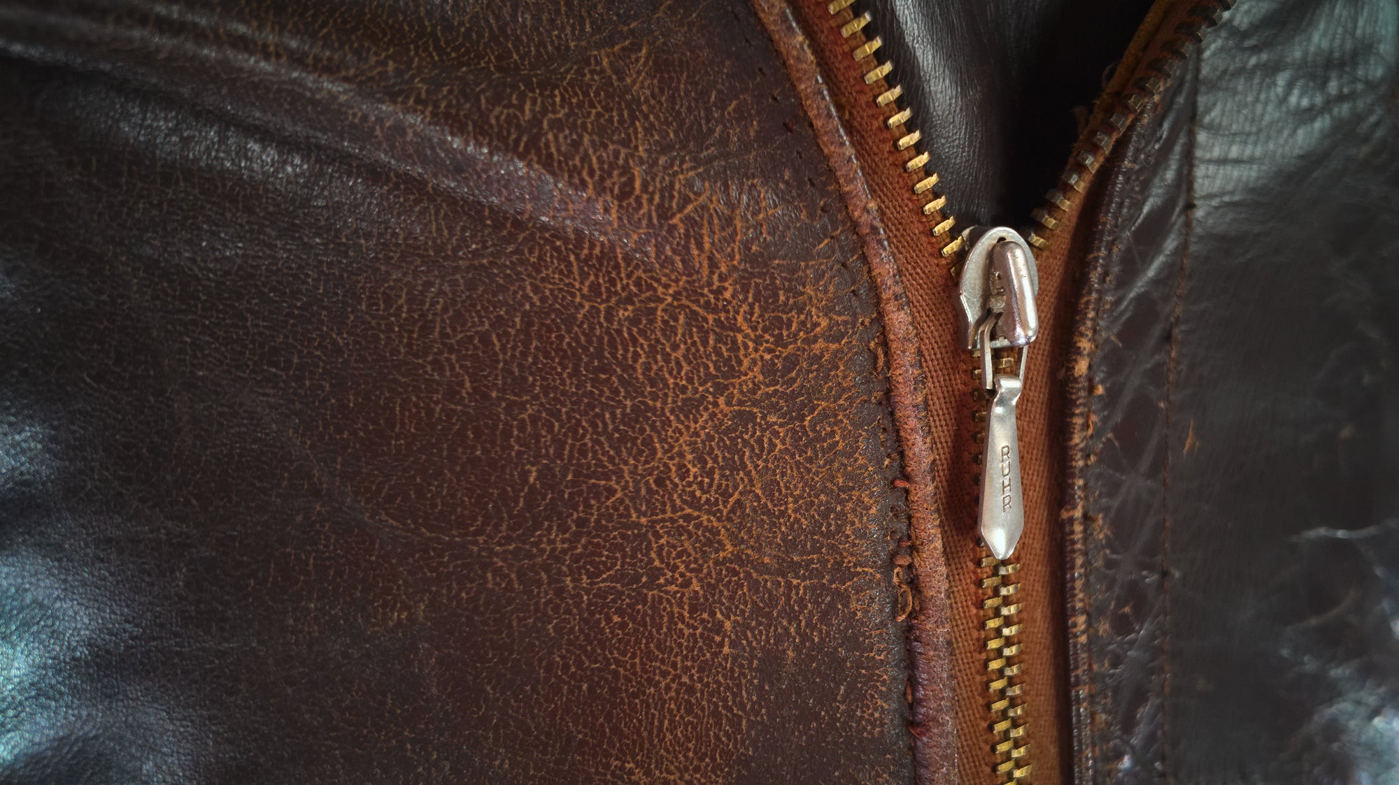 Vintage 1950s West German Calfskin Aviator Flight Biker Rider Leather Jacket “S”