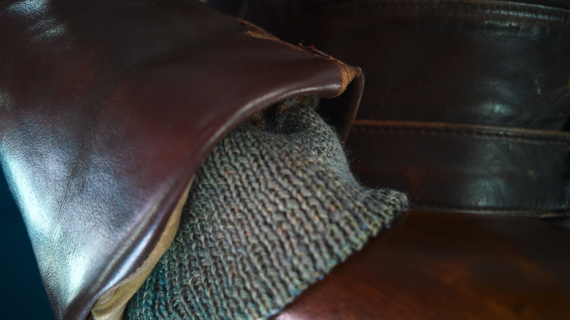 Vintage 1950s West German Calfskin Aviator Flight Biker Rider Leather Jacket “S”