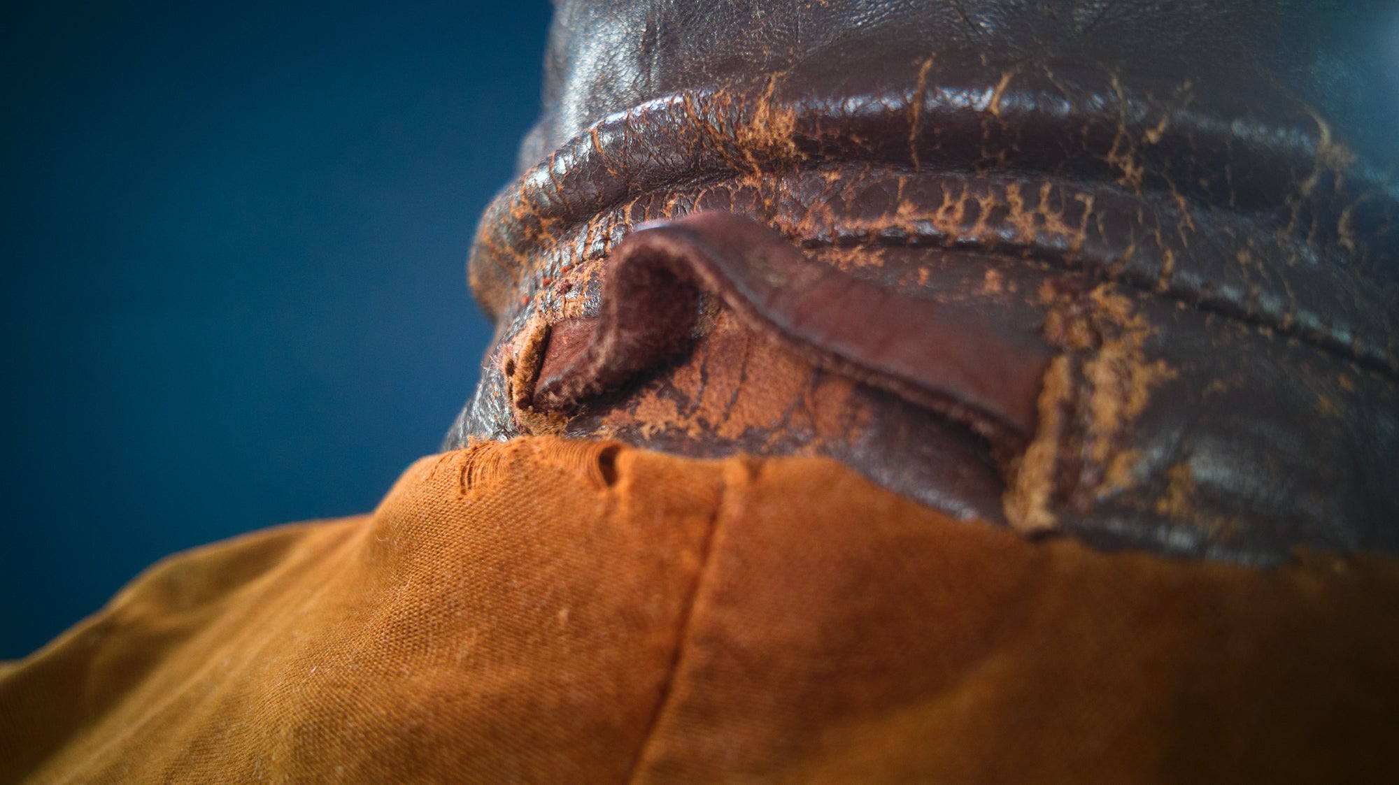 Vintage 1950s West German Calfskin Aviator Flight Biker Rider Leather Jacket “S”