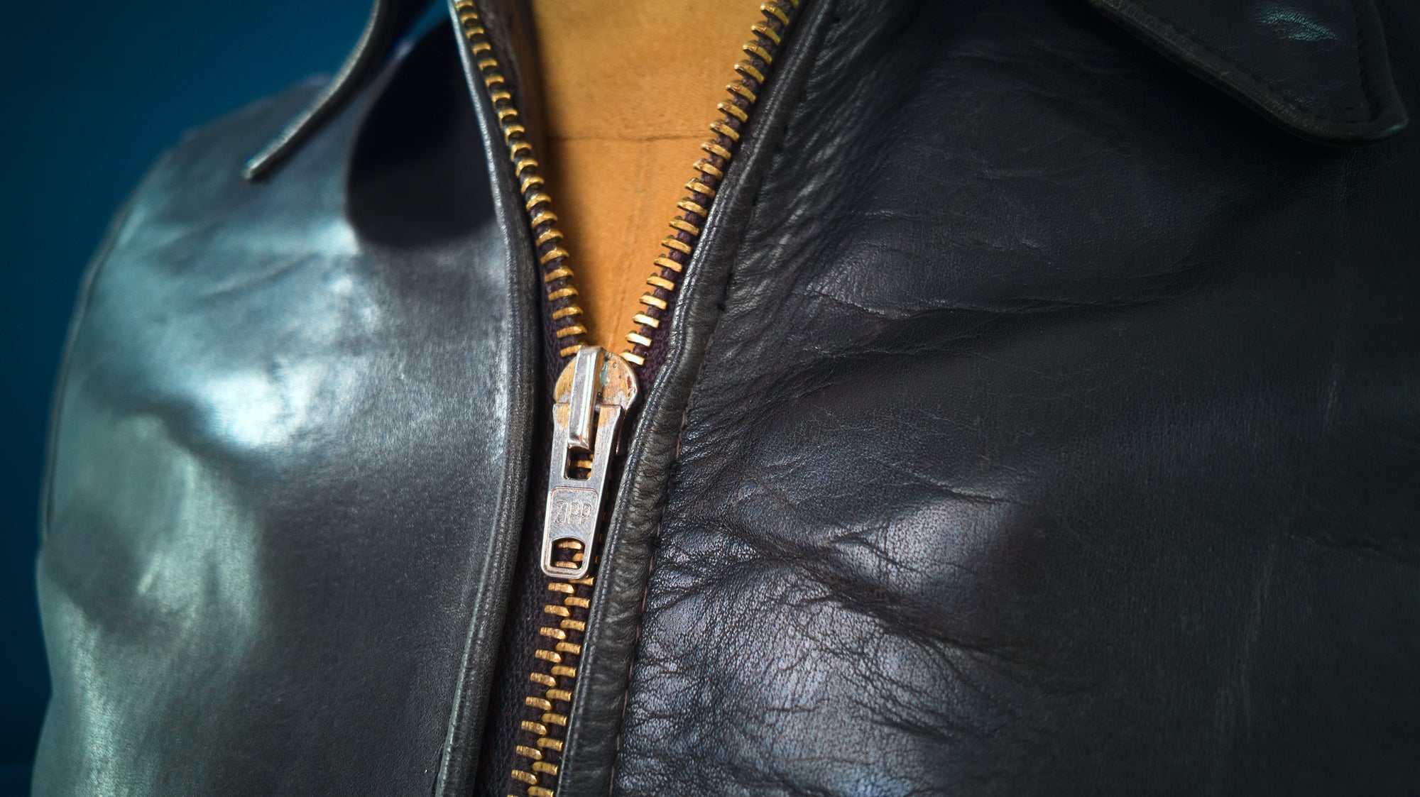 Vintage 1950s German Horsehide Black Flight Bomber Aviator Leather Jacket “M”