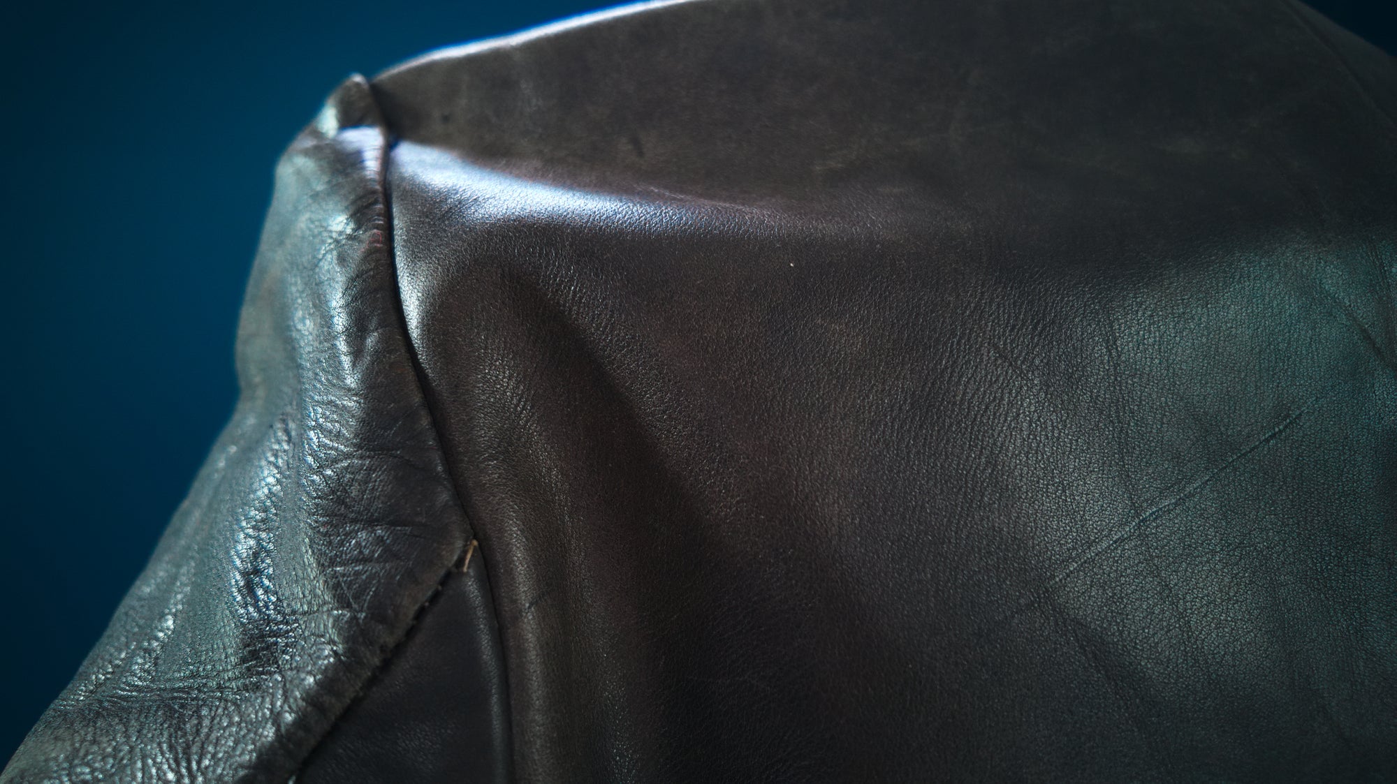 Vintage 1950s German Horsehide Black Flight Bomber Aviator Leather Jacket “M”