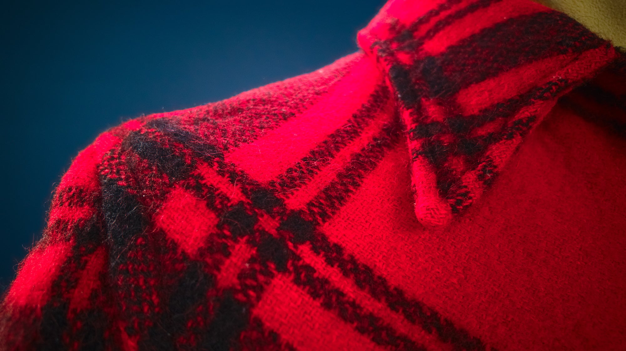 Vintage 1950s Windward Red Mackinaw Plaid Wool Outdoorsman Jacket “M”