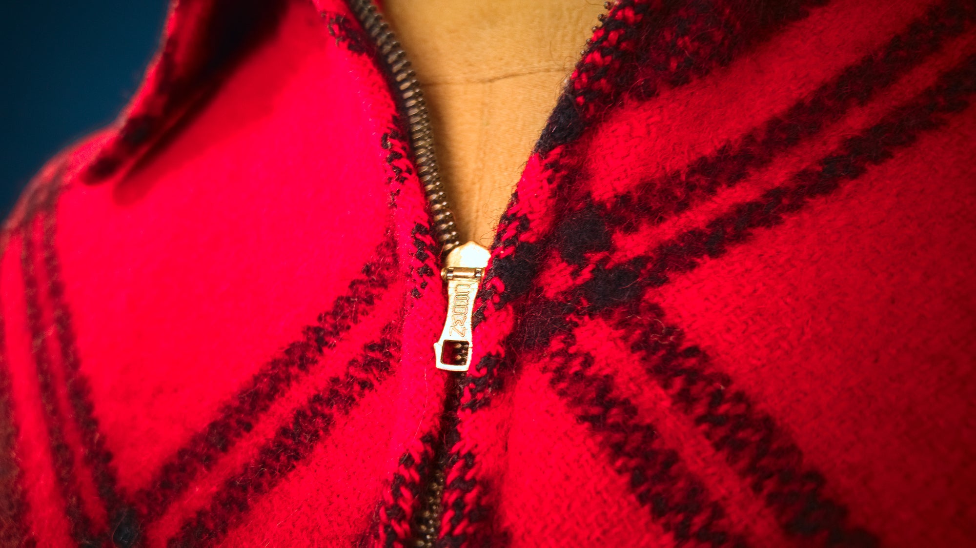 Vintage 1950s Windward Red Mackinaw Plaid Wool Outdoorsman Jacket “M”