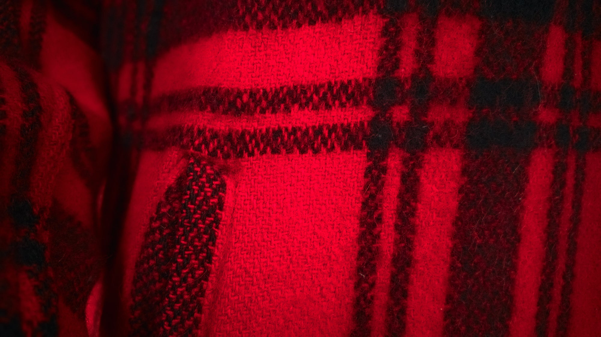 Vintage 1950s Windward Red Mackinaw Plaid Wool Outdoorsman Jacket “M”