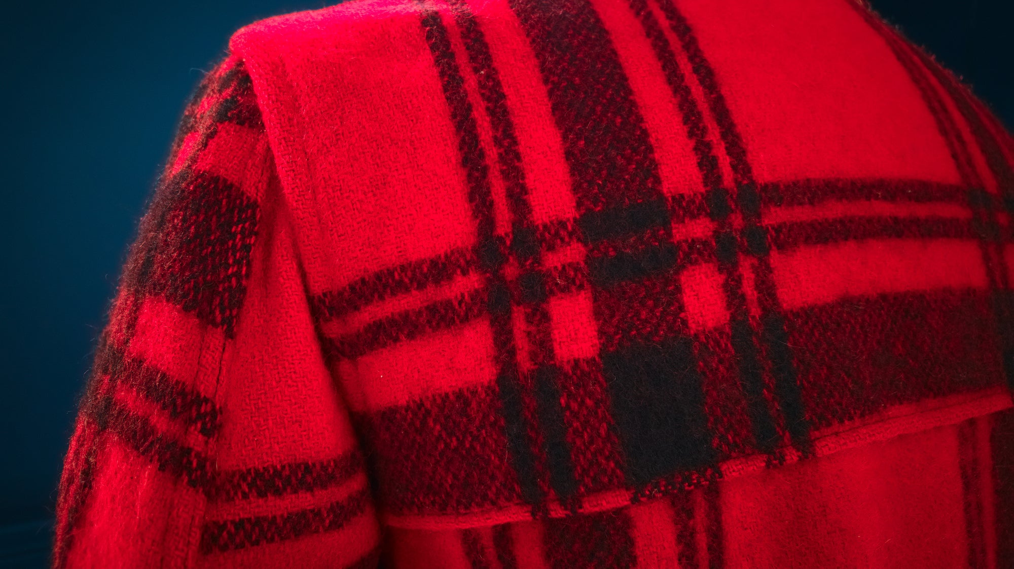 Vintage 1950s Windward Red Mackinaw Plaid Wool Outdoorsman Jacket “M”