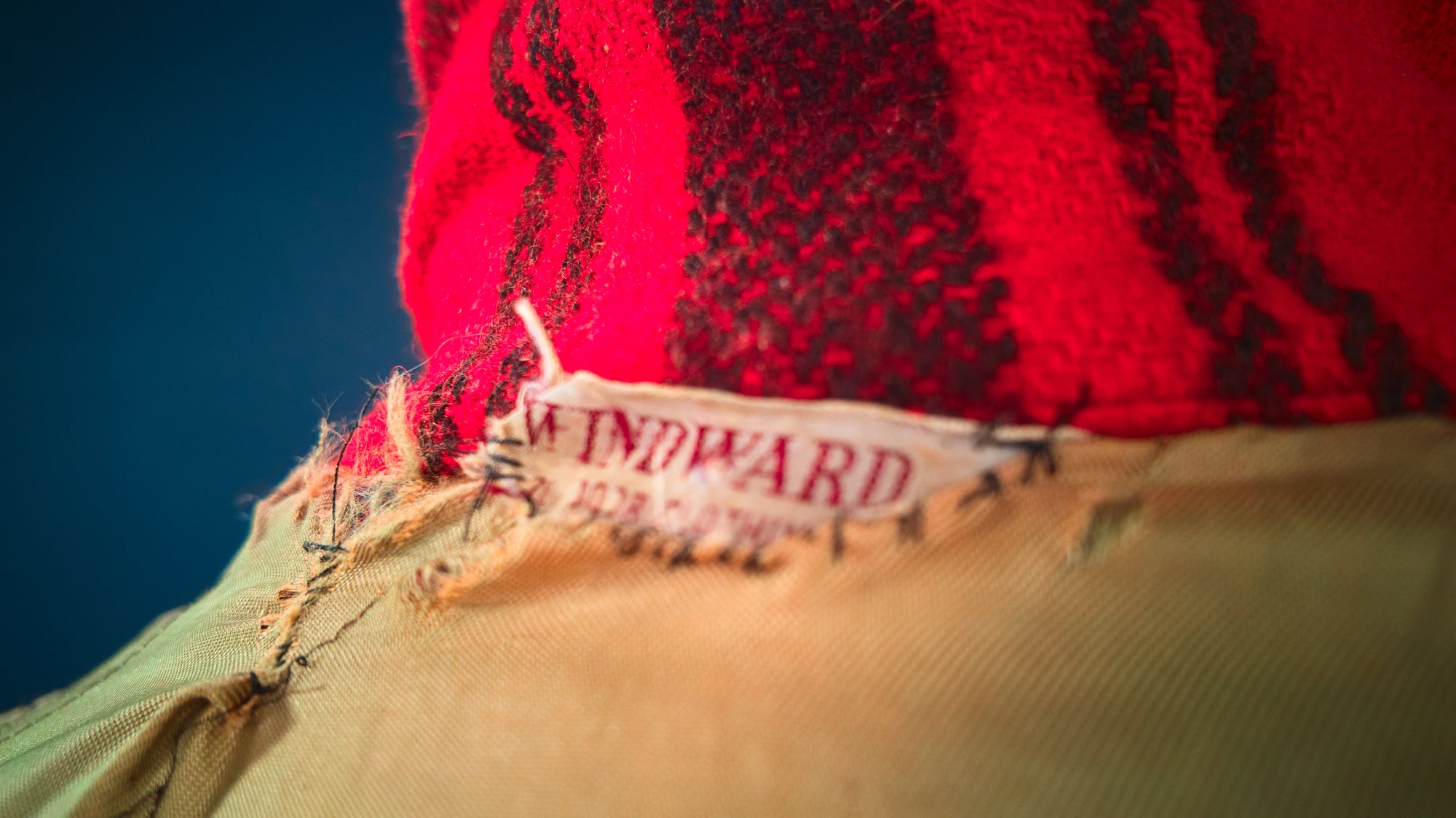 Vintage 1950s Windward Red Mackinaw Plaid Wool Outdoorsman Jacket “M”