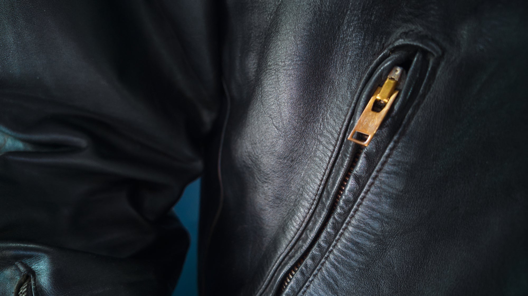 Vintage 1960s Australian Kangaroo Hide Biker Motorcycle Rider Leather Jacket “M”