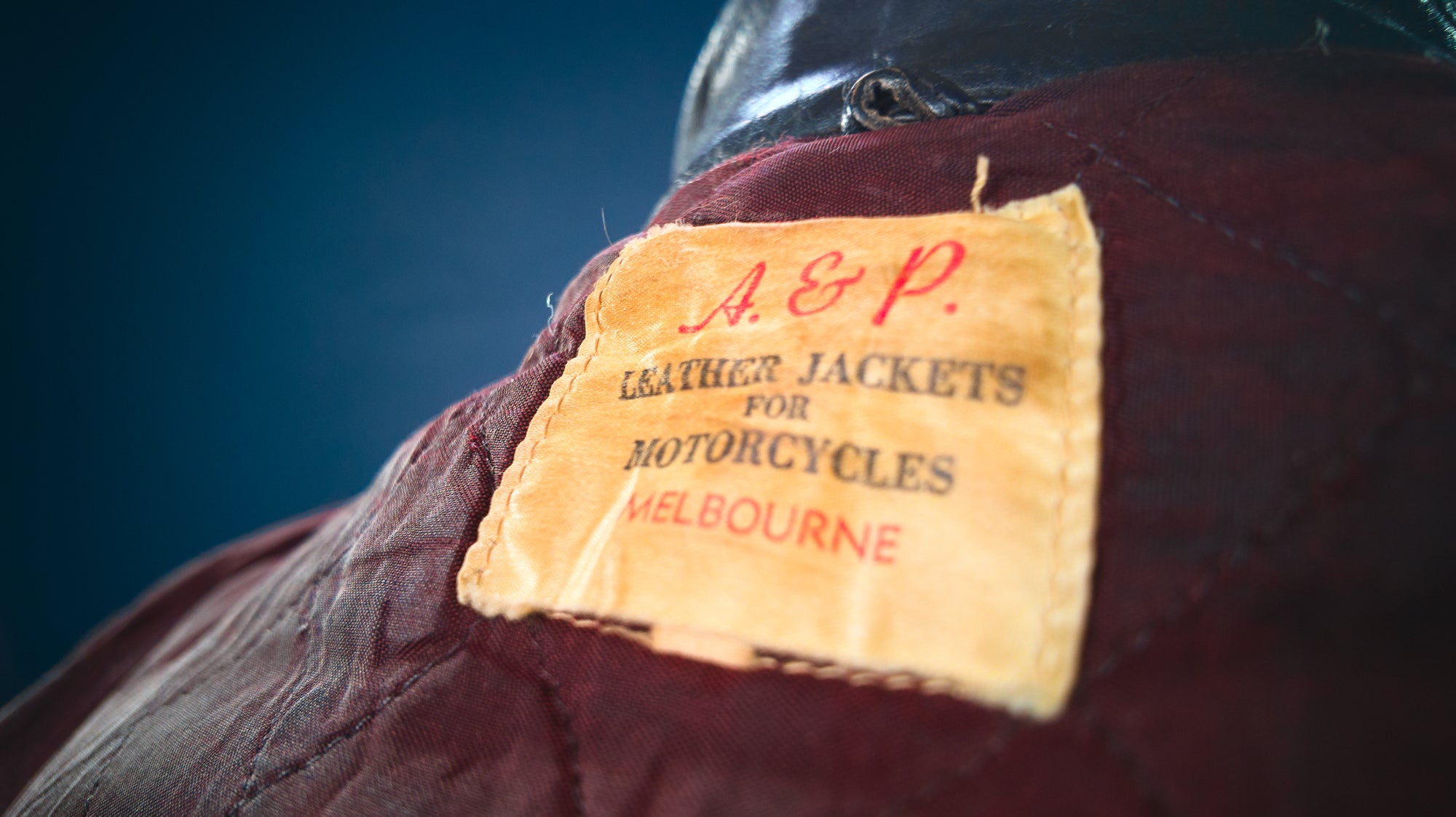 Vintage 1960s Australian Kangaroo Hide Biker Motorcycle Rider Leather Jacket “M”