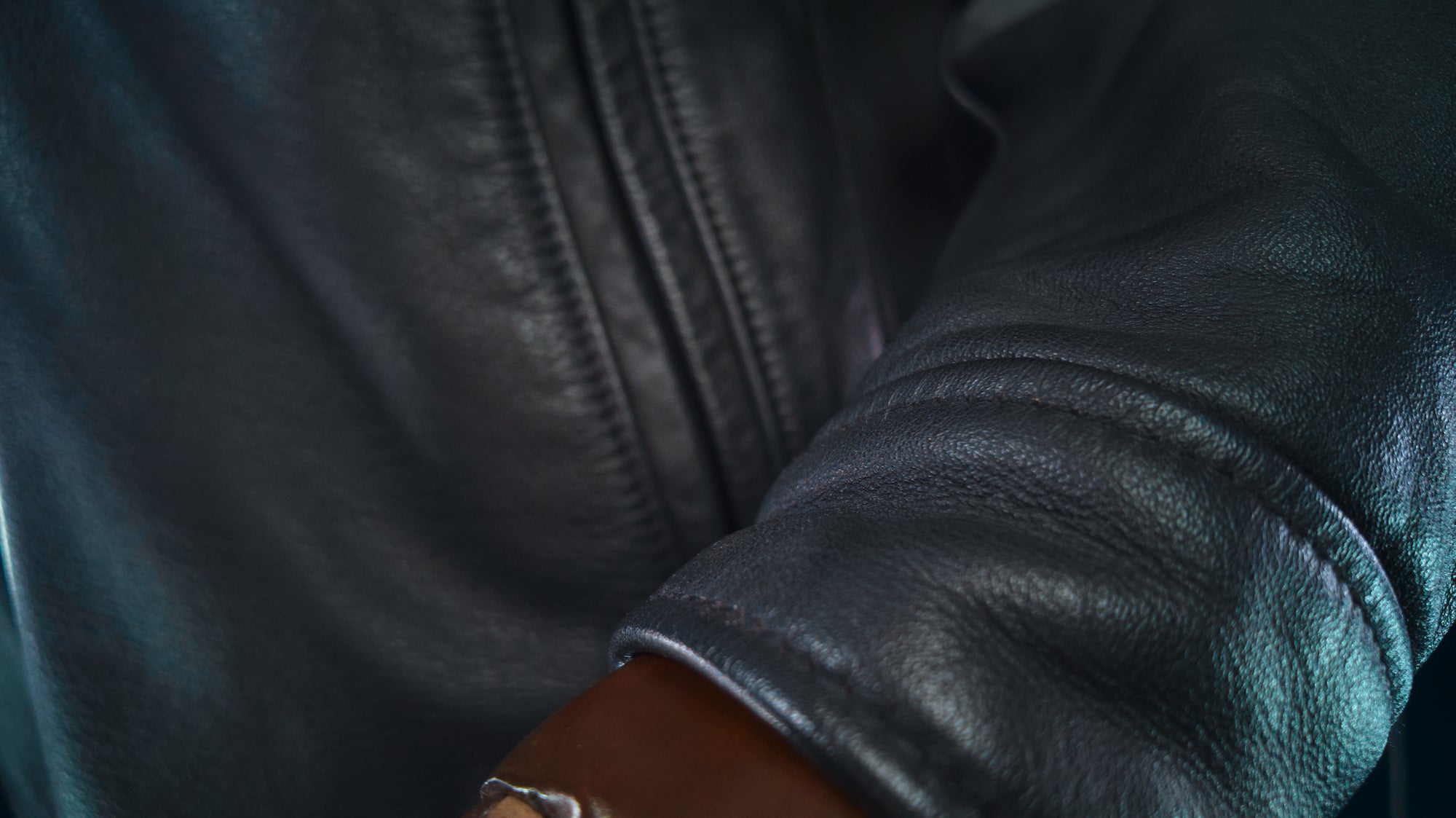 Vintage 1980s British Steerhide Highwayman Single Rider Leather Jacket “L”