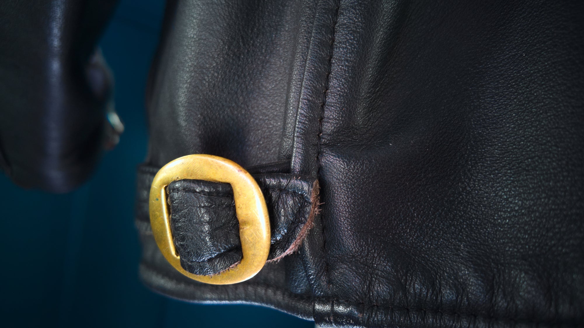 Vintage 1980s British Steerhide Highwayman Single Rider Leather Jacket “L”