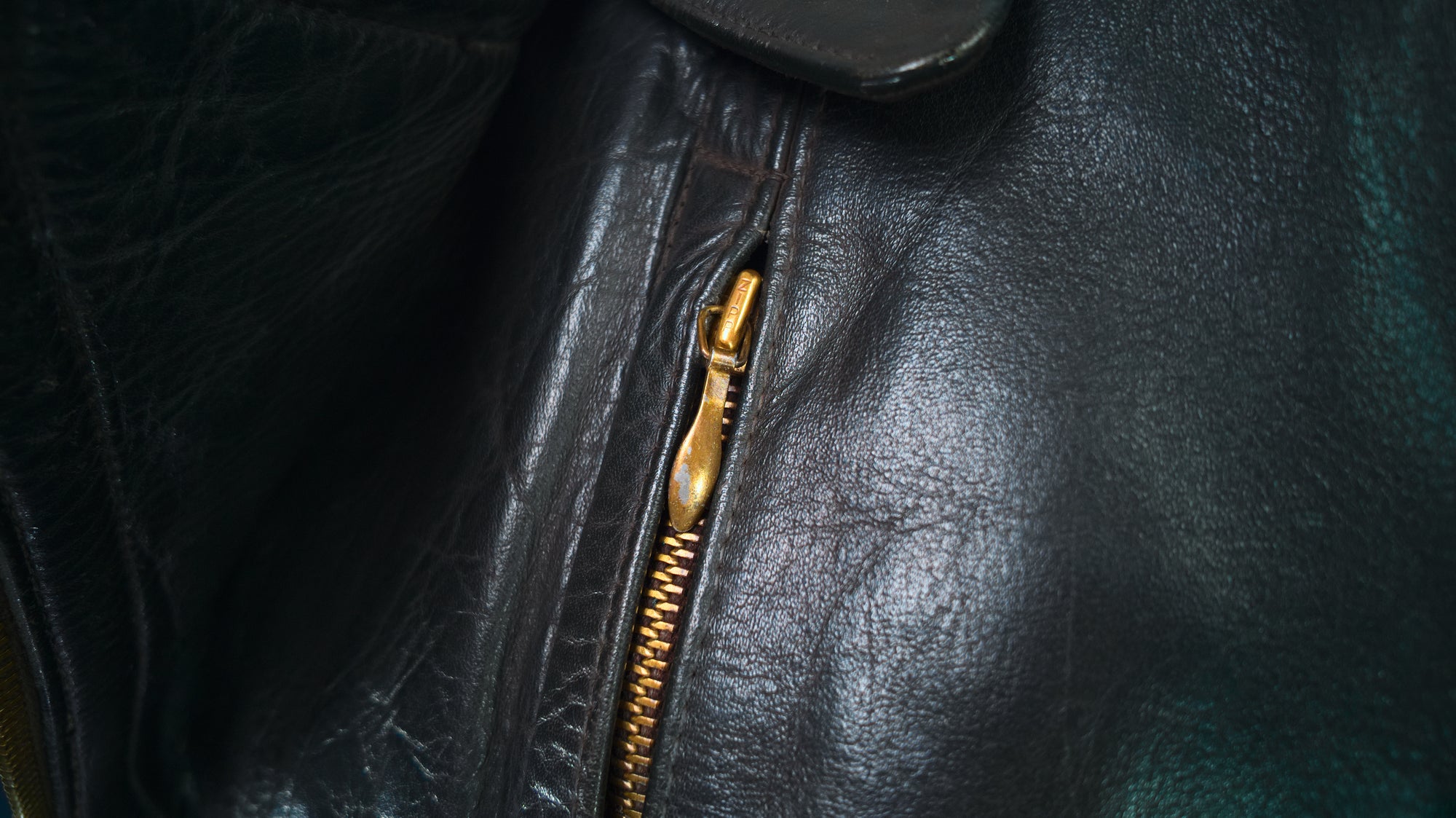 Vintage 1950s West German Police Border Patrol Biker Dispatch Leather Jacket “M”